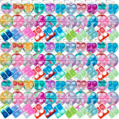 ONKULL Pop Fidget Keychain 90-Pack bundle for portable sensory play on the go