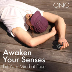 ONO Roller at a desk-use scene demonstrates discreet stress-relief and improved task focus.