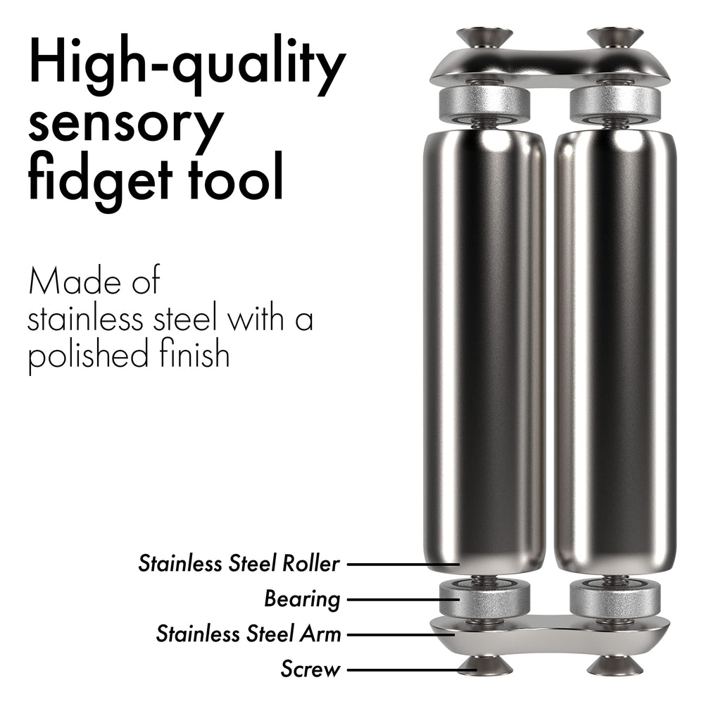 ONO Roller in hand shows handheld-fidget action for better concentration.