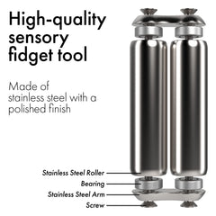 ONO Roller in hand shows handheld-fidget action for better concentration.
