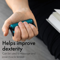 ONO Roller held in hand highlights compact, pocket-friendly design for on-the-go focus.