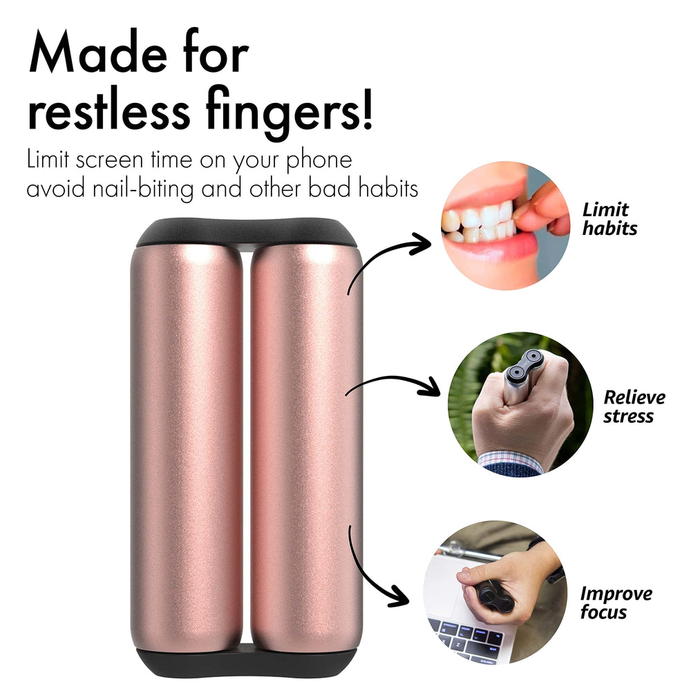 ONO Roller rose gold durable aluminum design withstands daily use and office sessions.