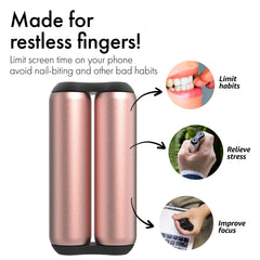 ONO Roller rose gold durable aluminum design withstands daily use and office sessions.