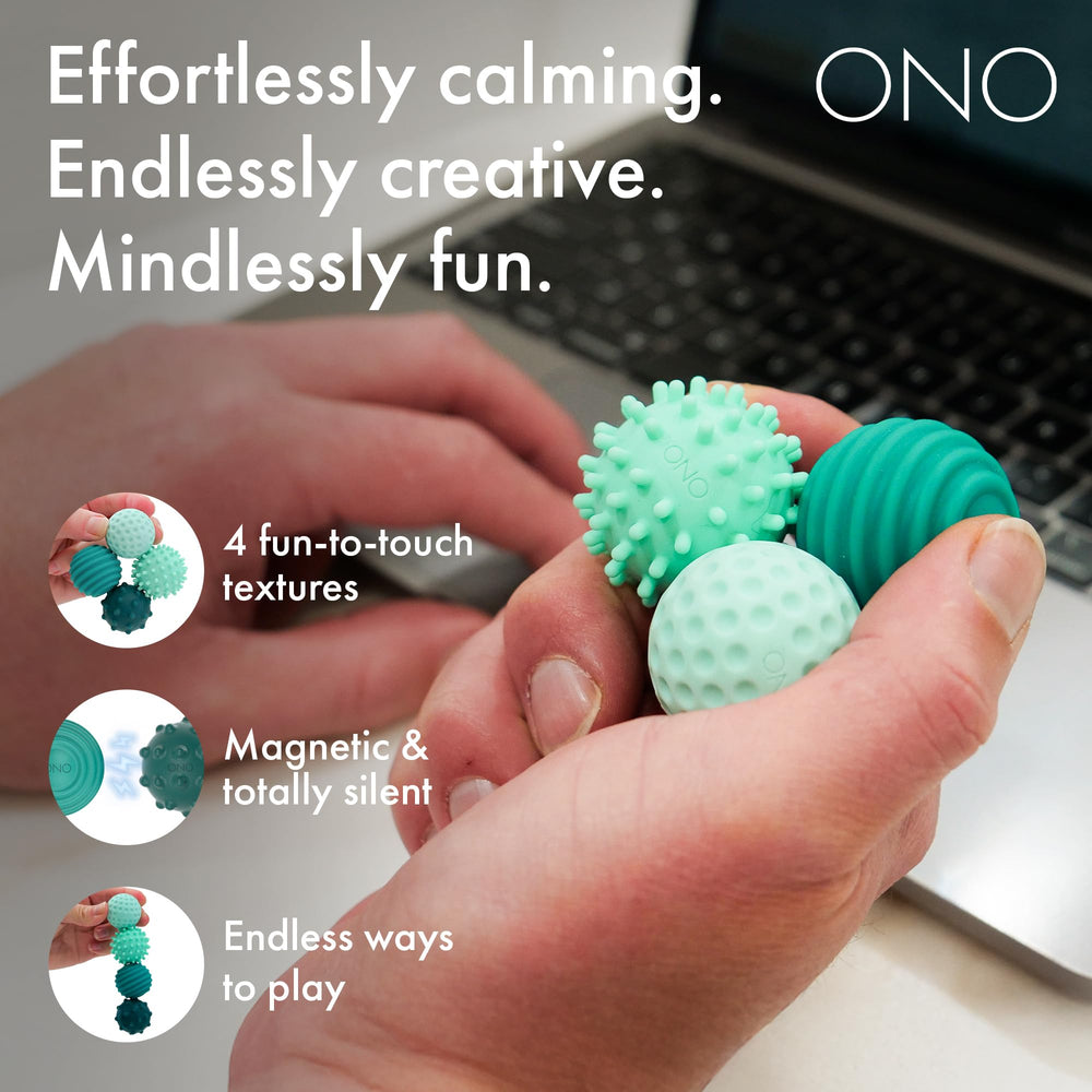ONO Signets turquoise bumps close-up for textured fidgeting.