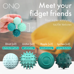 ONO Signets turquoise waves close-up highlighting varied texture.