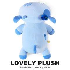 Onsoyours Blueberry Cow plush in kids room decor for warmth.