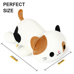 Onsoyours calico cat plush eye-detail highlights left eye and craftsmanship