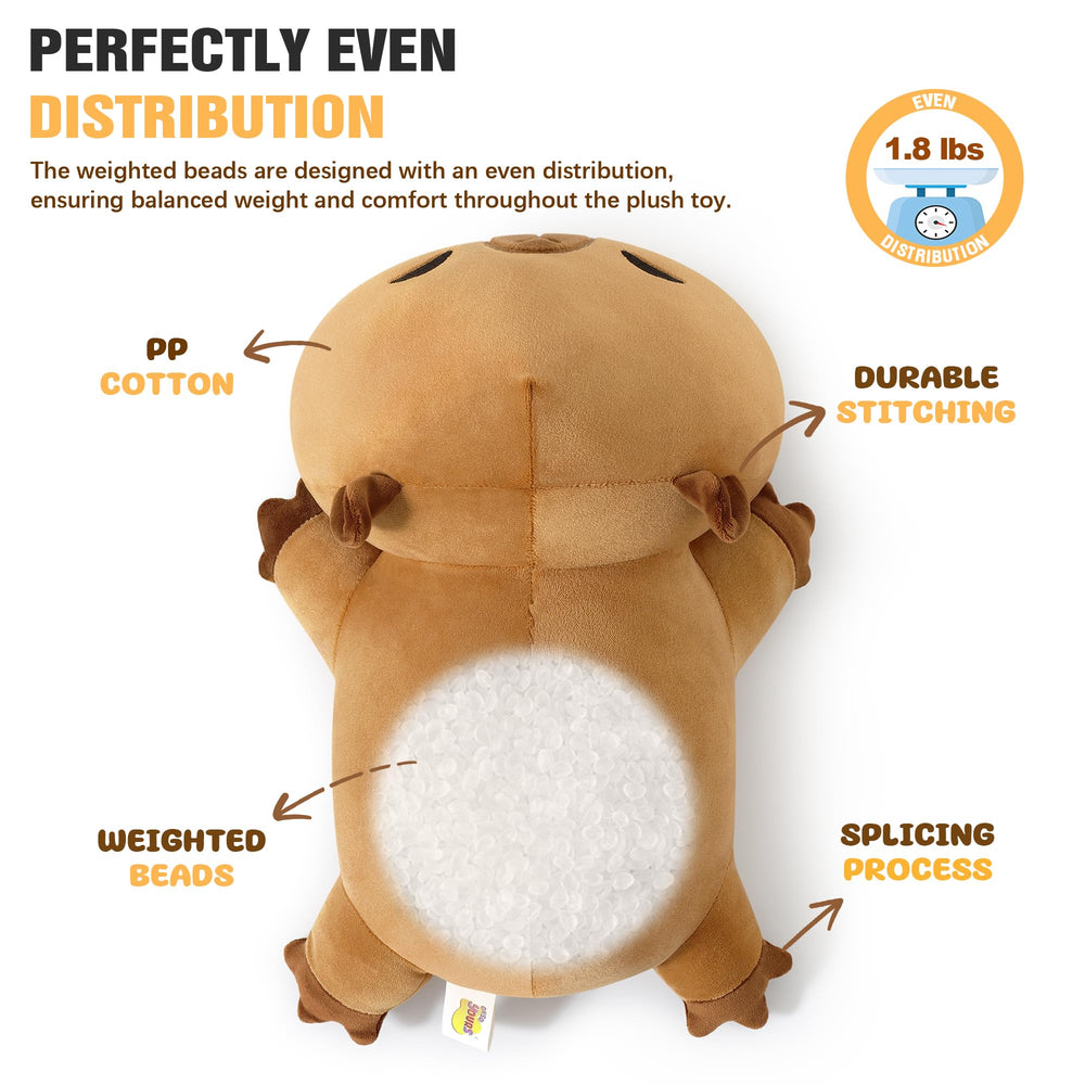 Onsoyours capybara plush pillow 1.8 lb, perfect for nap-time comfort.