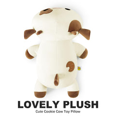 Family cuddling with Onsoyours Cookies Cow Plush toy