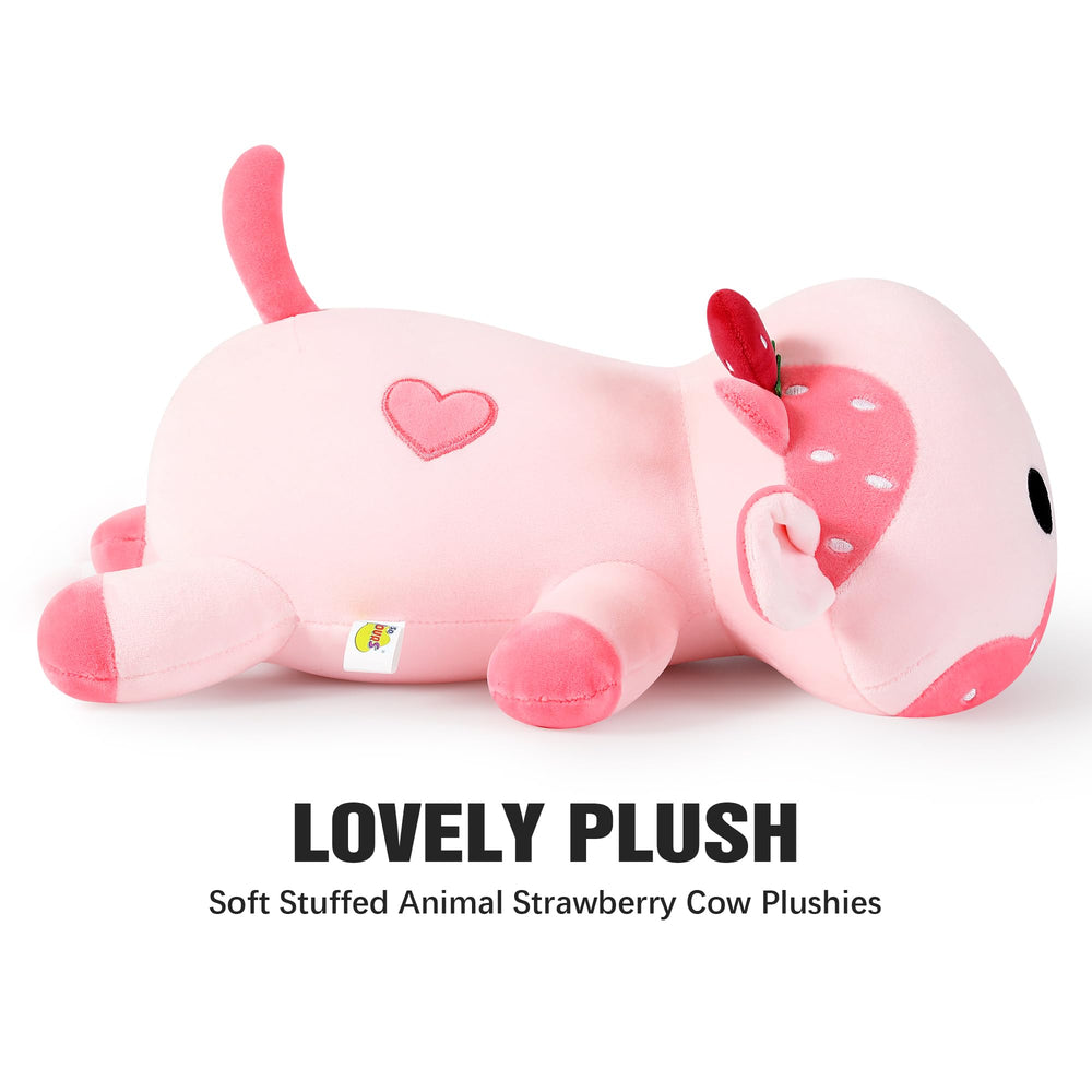 Onsoyours Easy-clean plush cow, surface wash for quick hygiene.