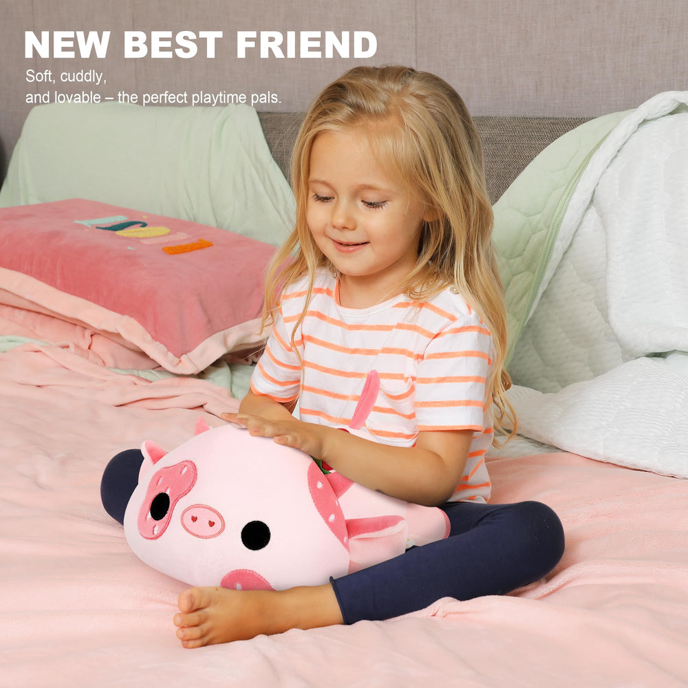 Onsoyours Family-friendly plush cow, a versatile gift for kids and loved ones.