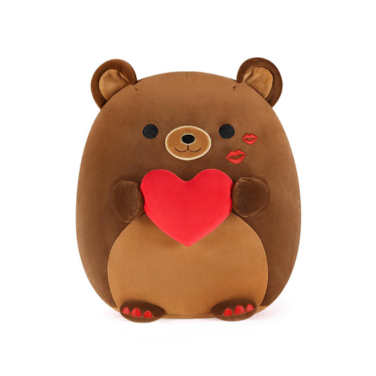 Onsoyours original bear plush with heart hug offers a warm, comforting embrace.