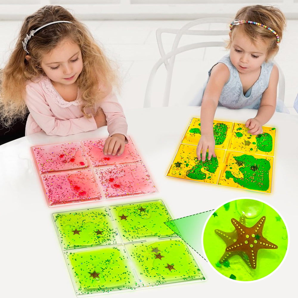Onyoloy sea creatures tile shows crabs turtles and starfish for tactile play and color recognition.