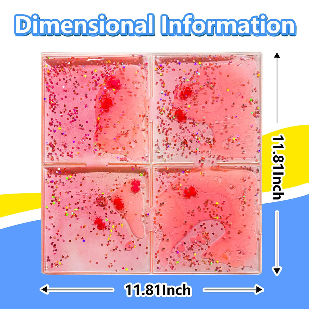 Onyoloy liquid sensory soft gel tile swimming fish engage young minds during play.