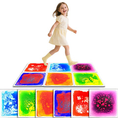 Onyoloy Liquid Sensory Tiles demonstrate flowing liquids for engaging interactive play