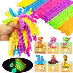 OOINQQ glow dinosaur strings in blue for party favors.