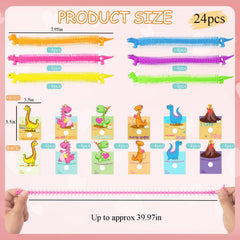 OOINQQ glow dinosaur strings in pink for classroom activities.