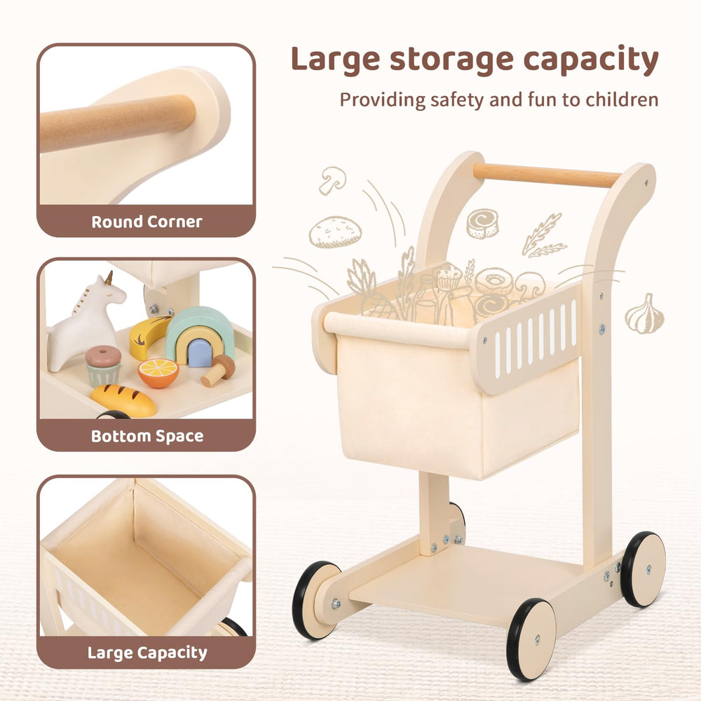 OOOK Stand learning walker features smooth edges for tiny fingers.
