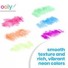 Ooly Chunkies kids drawing session with bright neon colors