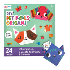 Ooly DIY Paper Kit: 24 animal origami designs for creative folding fun.