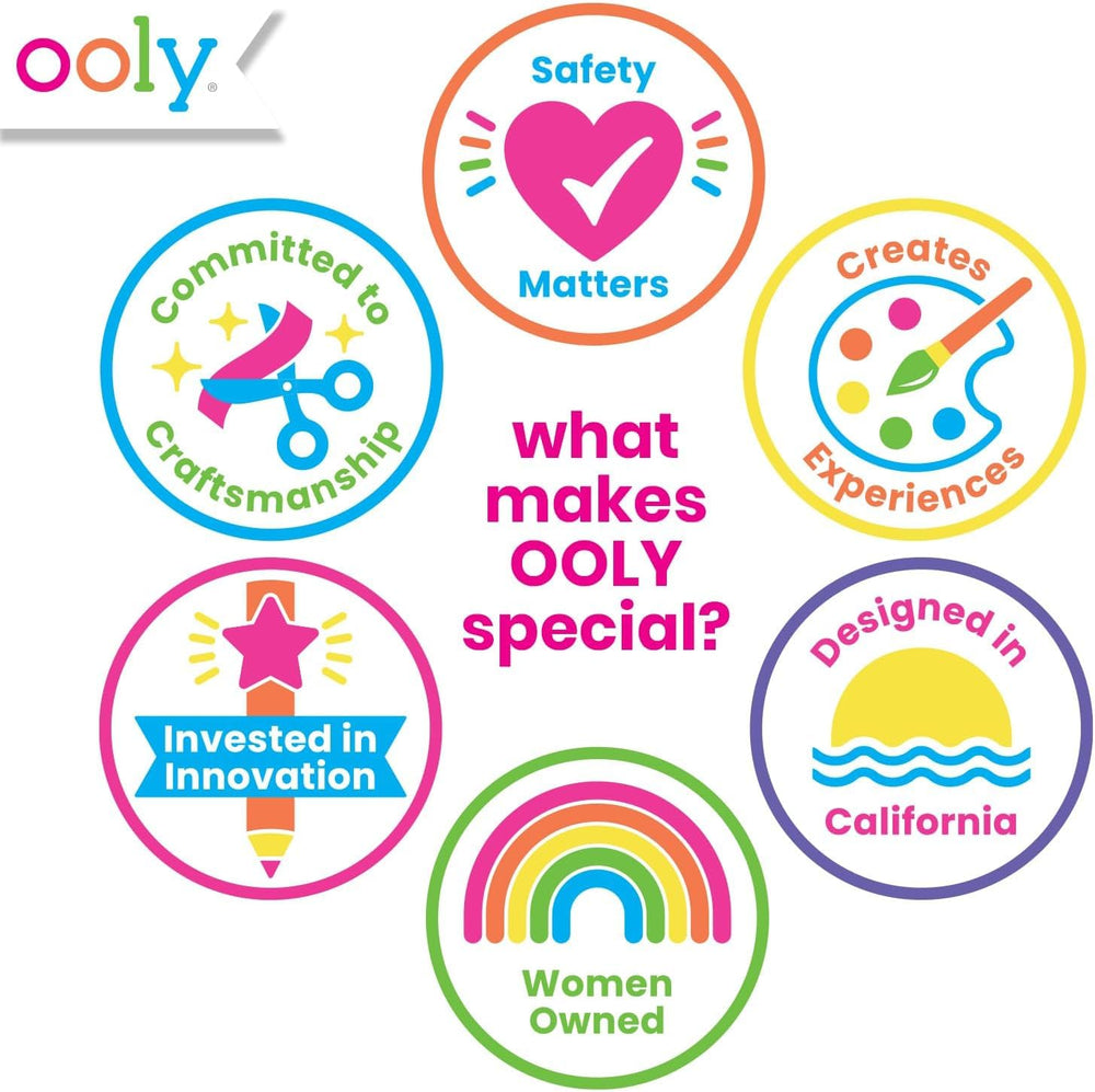 Ooly DIY Paper Kit: sticker assortment for versatile embellishments on crafts.