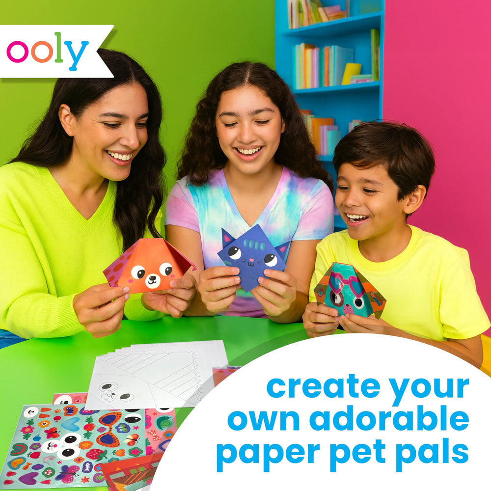Ooly DIY Paper Kit: sticker pages to add flair to your finished origami.