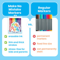 OOLY Make No Mistake markers erasing action demonstrating mistake erasure.