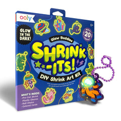 Ooly Glow Buddies charms kit: glow-in-the-dark designs for keychains