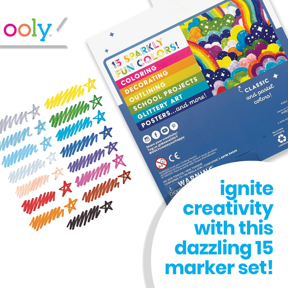 Ooly markers displayed with notebooks to show planning and note-taking sparkle.