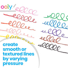 OOLY Rainy Dayz Gel Crayons offer soft buttery texture for smooth coloring