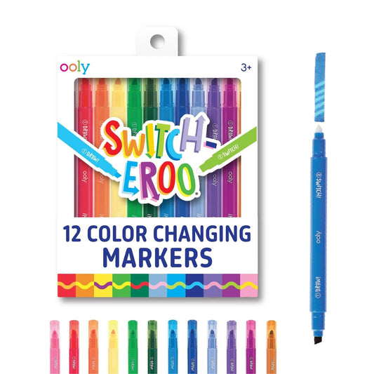 Ooly Switcheroo markers show the regular tip for coloring and drawing