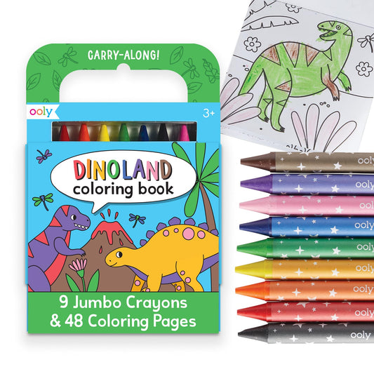 Ooly Travel Art Kit with 9 jumbo crayons for on-the-go creativity