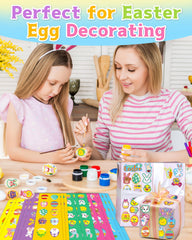 Oomloid Easter stickers with chicks for kids' crafts.