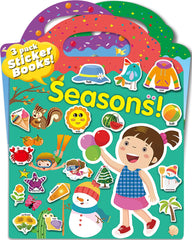 Oomloid farm sticker book scene promotes imaginative play with reusable stickers.