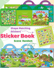 Oomloid toddler sticker book with animals theme; encourages storytelling and observation.