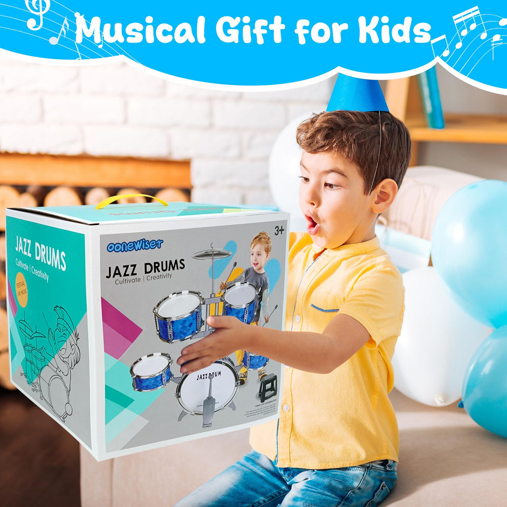 OoneWiser Kids Drum Set base pedal aids foot coordination