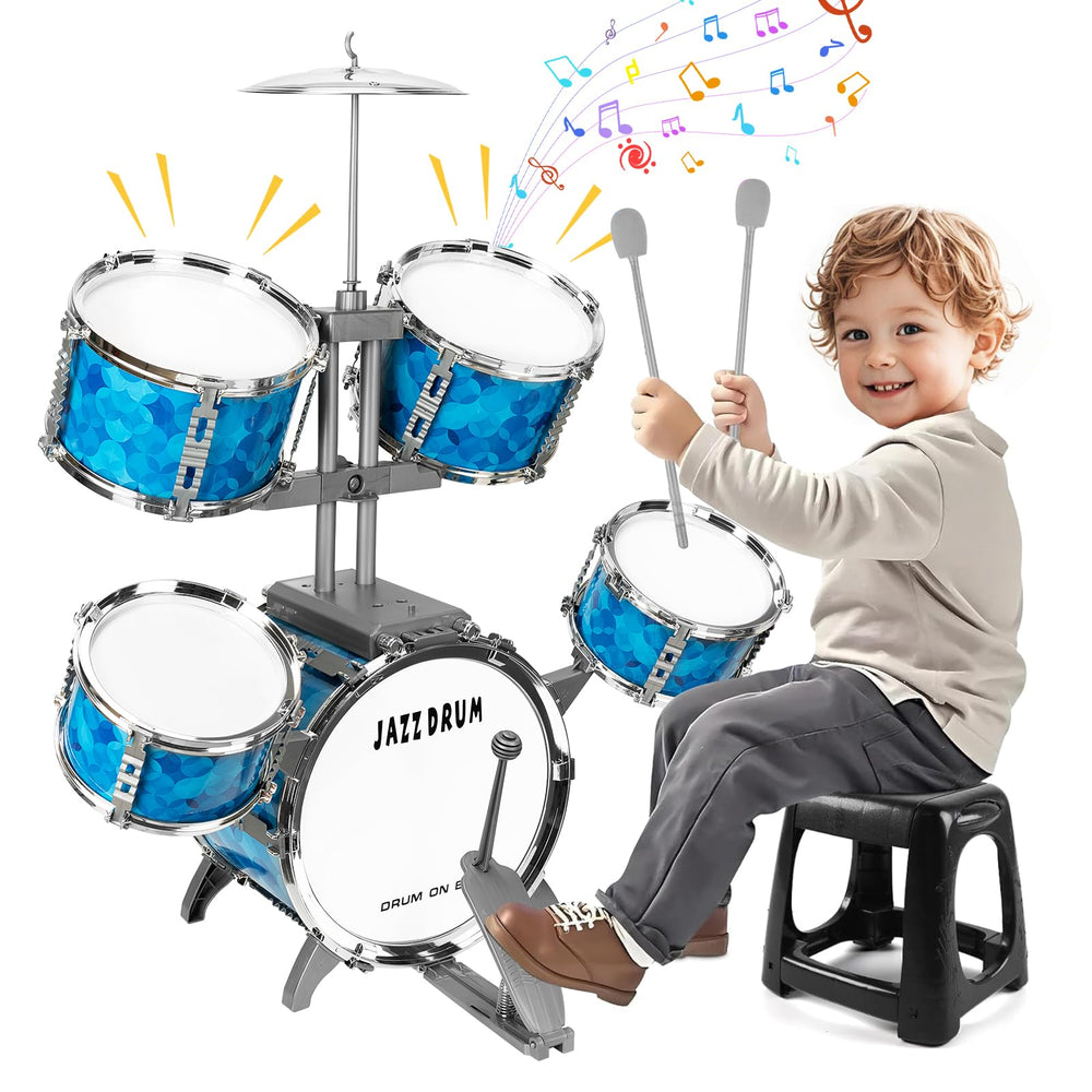 OoneWiser Kids Drum Set big drum for beginner rhythm practice