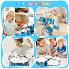 OoneWiser Kids Drum Set right mid drum aids rhythm development