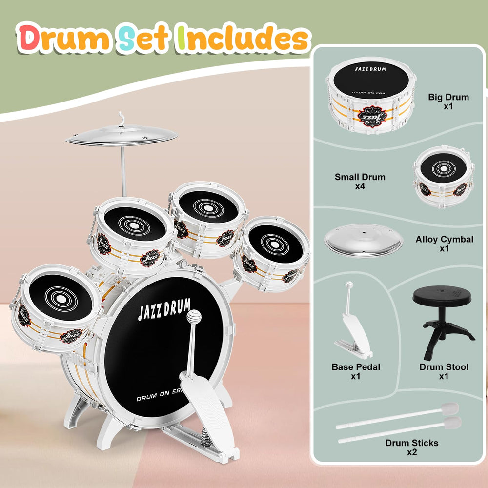 Jazz-inspired OoneWiser drum kit as a thoughtful birthday gift.