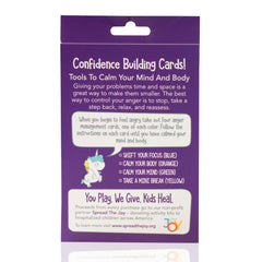 Open The Joy Confidence Cards storage box keeps affirmations organized for daily use