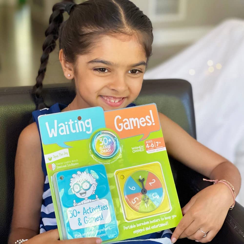 Open The Joy Waiting Games screen-free engagement with hands-on activities