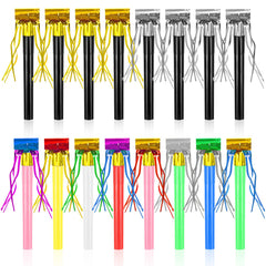 Openfly 48pcs New Year noise makers with glitter fringe, perfect for festive celebrations.