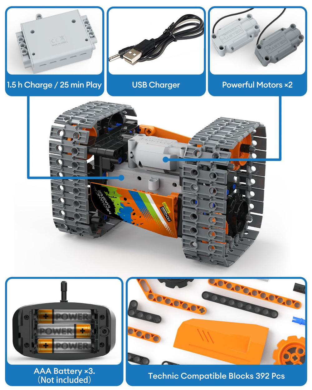 Opmind 5 in 1 dual motor drive adds realistic propulsion for interactive builds