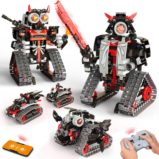 Opmind 5-in-1 STEM RC robot kit showcasing versatile building fun.