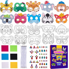 OPPKIE fox mask with gem stickers for creative dress-up fun