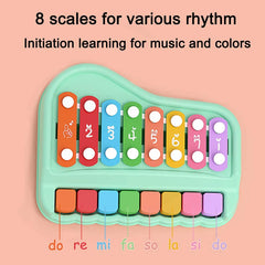 Oprala 2in1 xylophone colorful bars with numbers to guide play