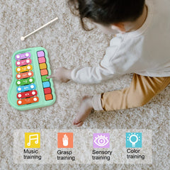 Oprala 2in1 xylophone showing vivid color keys for easy distinction