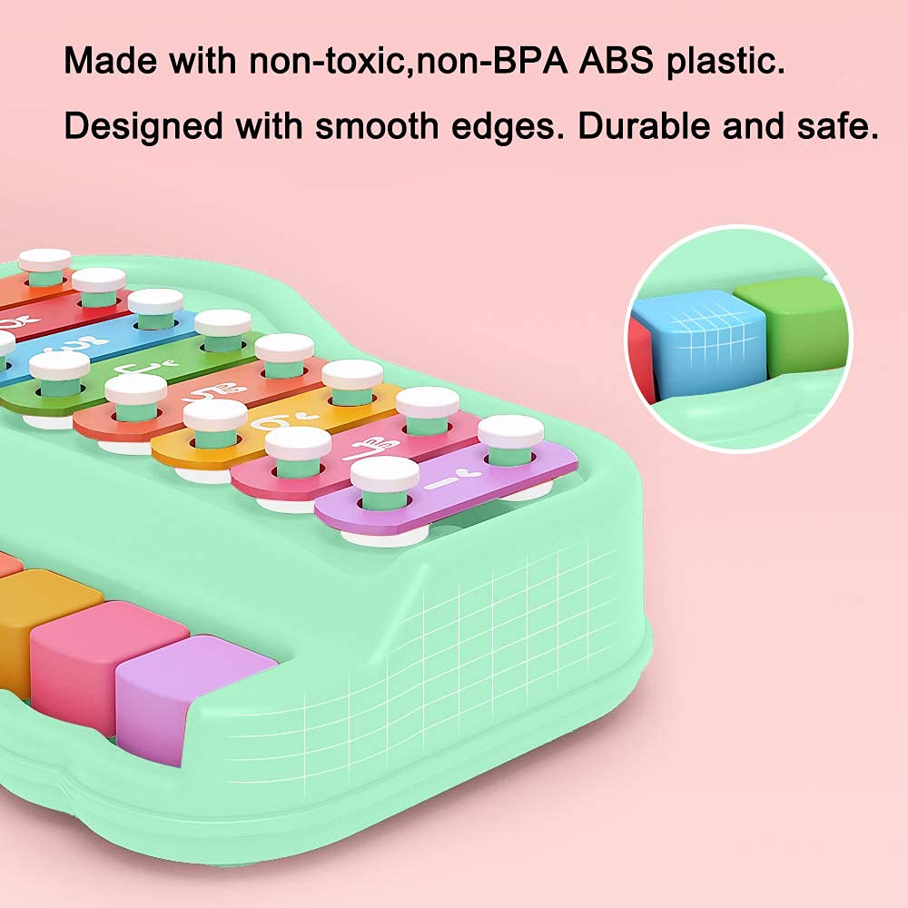 Oprala 2in1 xylophone safe ABS plastic with smooth edges