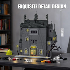 OQMI Haunted House attic view offers hidden spaces for suspenseful scenes.