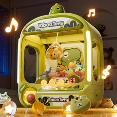 Orange Ocean claw machine kids arcade with prizes inside and bright lights